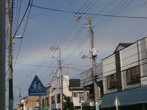 横浜市鶴見区で見えた虹2013101602