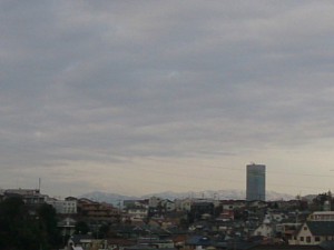 横浜市鶴見区から見た富士山20140207